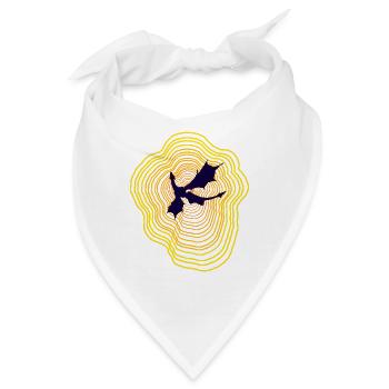 Goldener Ausbruch - Bandana - Weiß - Vorne