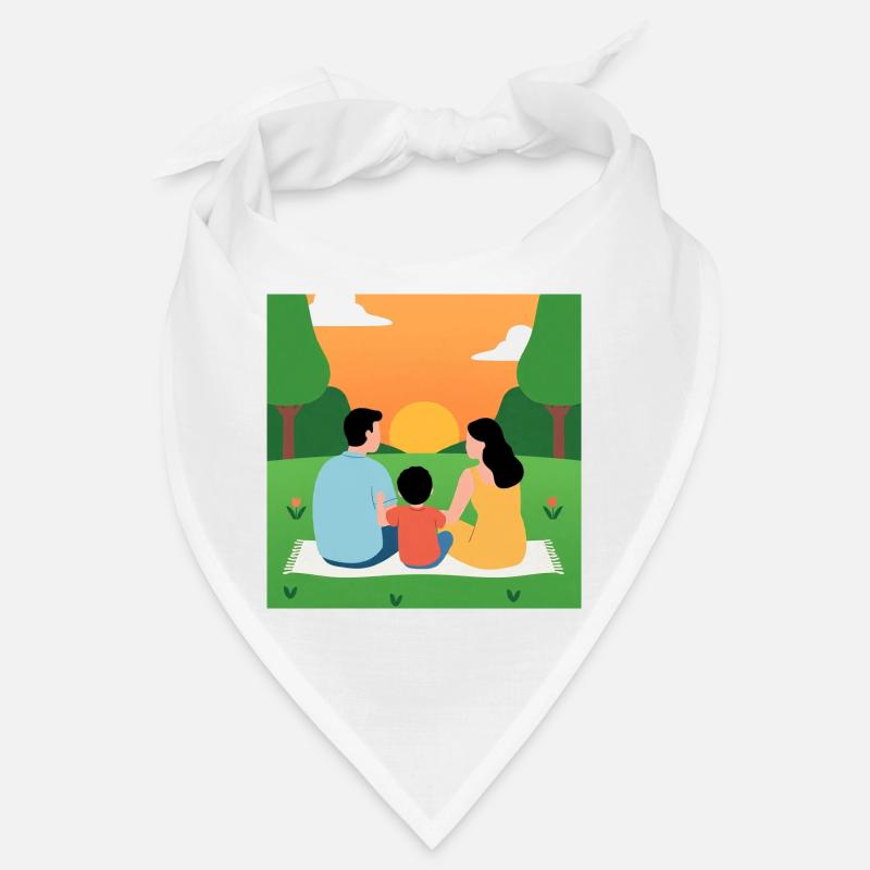 Coucher de soleil avec la famille Bandana