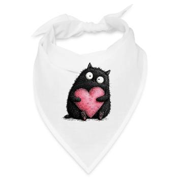 Katzenliebe  - Bandana - Weiß - Vorne