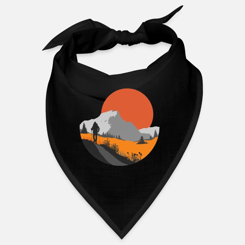 Bergwanderung, Idee für ein Wanderer-Geschenk Bandana
