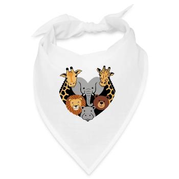 Tierliebe - Bandana - Weiß - Vorne
