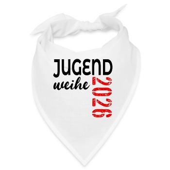 Geschenke zur Jugendweihe 2026 - Bandana - Weiß - Vorne