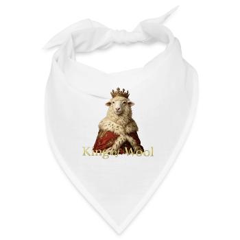 König der Wolle - Bandana - Weiß - Vorne
