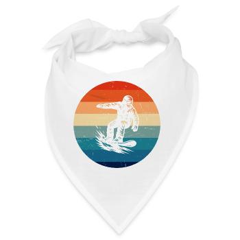 Ein Must Have für echte Snowboard - Bandana - Weiß - Vorne