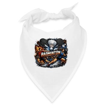 Badminton Fury Doppel-Rausch - Bandana - Weiß - Vorne