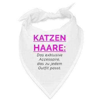 KATZENHAARE - Accessoire das zu jedem Outfit passt - Bandana - Weiß - Vorne