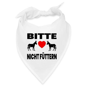 Esel - Bandana - Weiß - Vorne