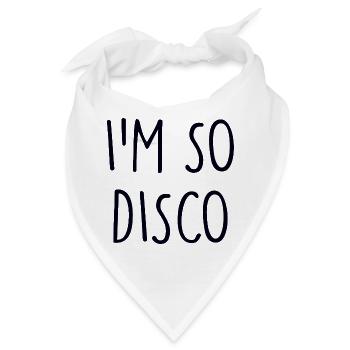 Disco - Bandana - Weiß - Vorne