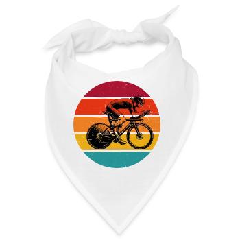 Ein Must Have für echte Rennrad - Bandana - Weiß - Vorne