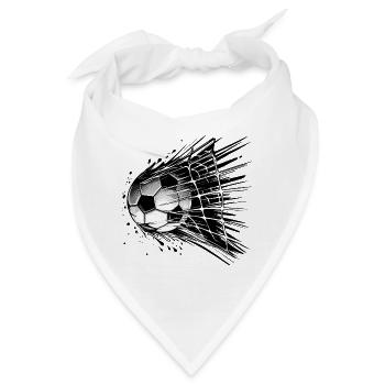 Fußball Ball - Bandana - Weiß - Vorne