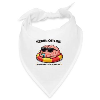 Gehirn Offline Snack Reboot - Bandana - Weiß - Vorne