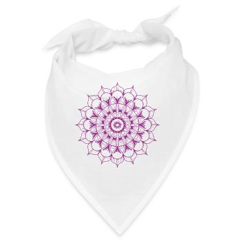 Mandala - Bandana - Weiß - Vorne