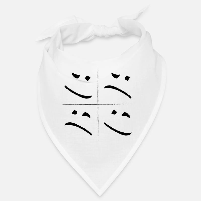 Split Face Sad Good Bandana