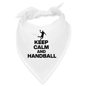 KEEP CALM AND HANDBALL! DEUTSCHLAND EUROPAMEISTER - Bandana - Weiß - Vorne