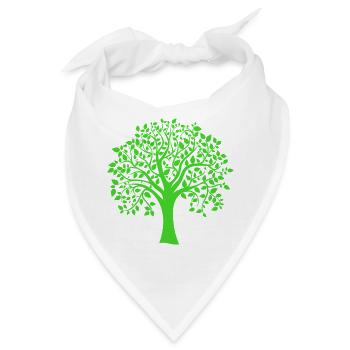 Icon Green Jumbo Tree Print Silhouette - Bandana - Weiß - Vorne