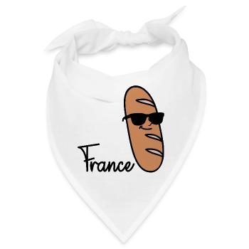 France Baguette - Bandana - Weiß - Vorne