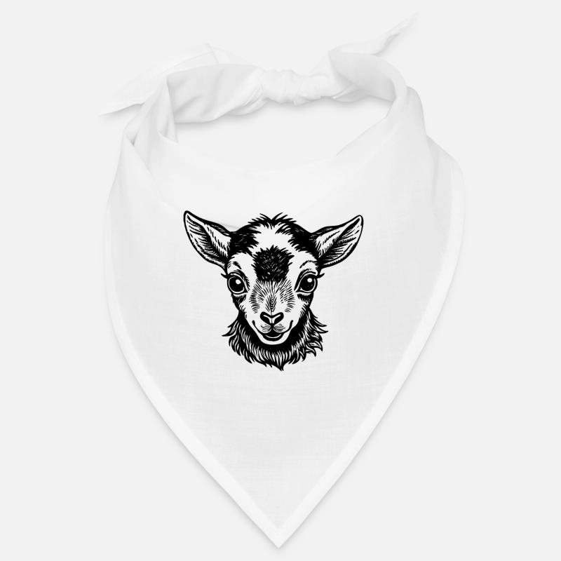 Visage de chevreau bébé Bandana