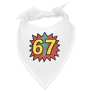 67 - Gen Alpha - Bandana - Weiß - Vorne
