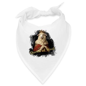 Königliche Wolle - Bandana - Weiß - Vorne
