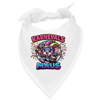 Karnevalsmaus Karneval Kostüm - Bandana - Weiß - Vorne