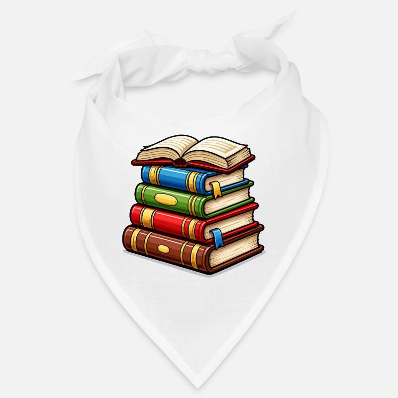 Stack of books book Bandana
