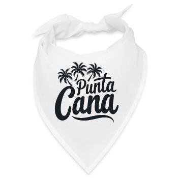 Punta Cana Karibik Urlaub mit Palmen - Bandana - Weiß - Vorne