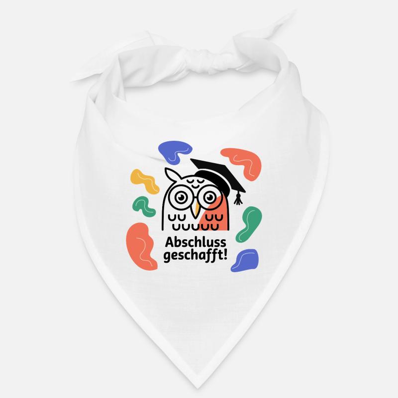 Abschluss-Eule Abstract Organic Bandana