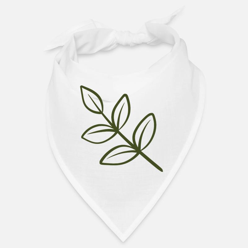 Art de lignes de feuilles Bandana