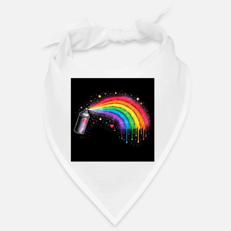Rainbow Spray Art Bandana