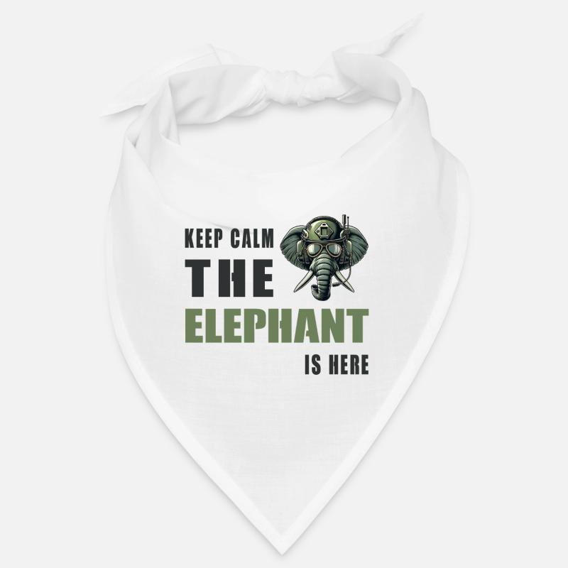 Reste calme, l’éléphant est là Bandana