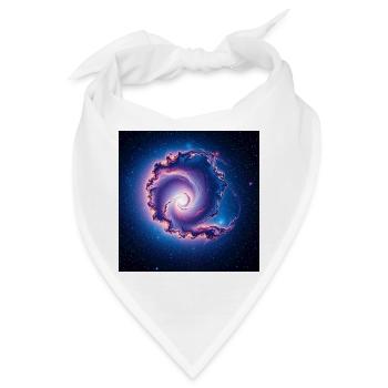 Spirale der Galaxie - Bandana - Weiß - Vorne