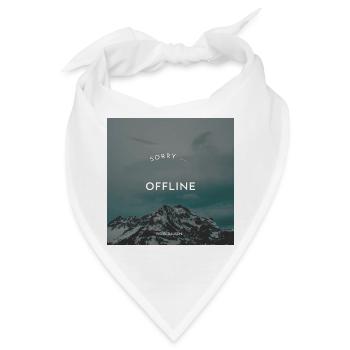 Offline in den Bergen - Bandana - Weiß - Vorne