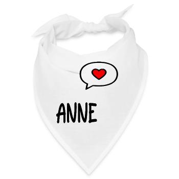Türkische Mama Anne - Bandana - Weiß - Vorne