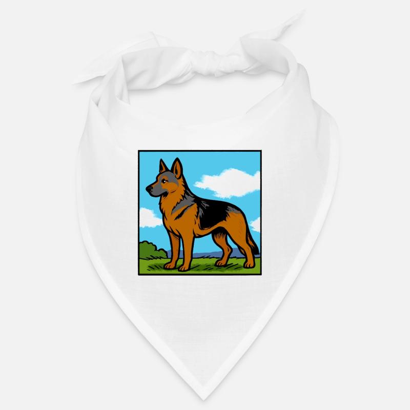 Deutscher Schäferhund Rassehund Geschenk Bandana