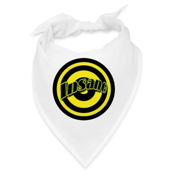 Insane Neon Kreis Design - Bandana - Weiß - Vorne