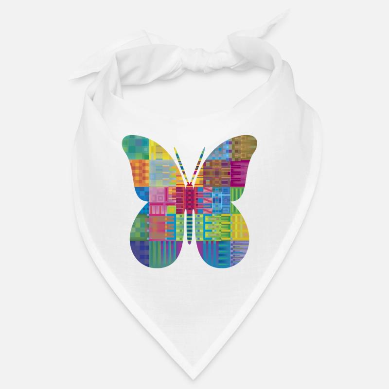 Papillon coloré en patchwork Bandana