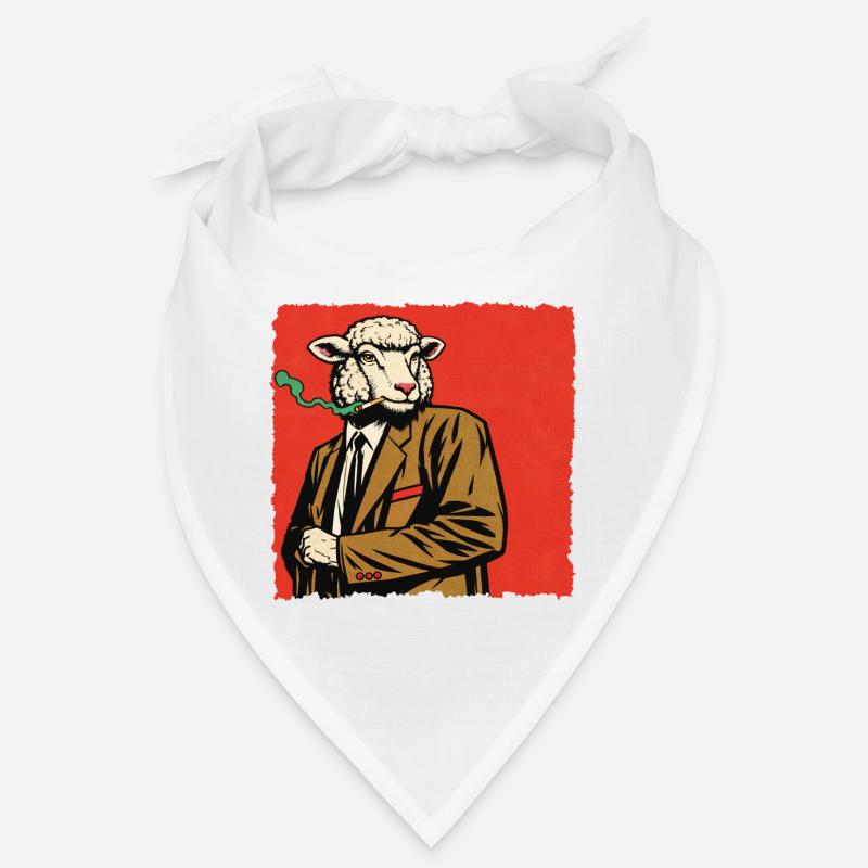 Lamb in a suit with a whistle Bandana