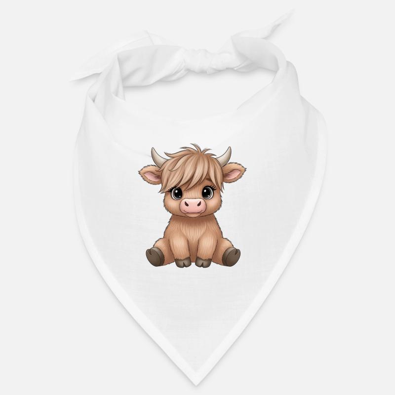 Bébé vache avec poney en poney Bandana