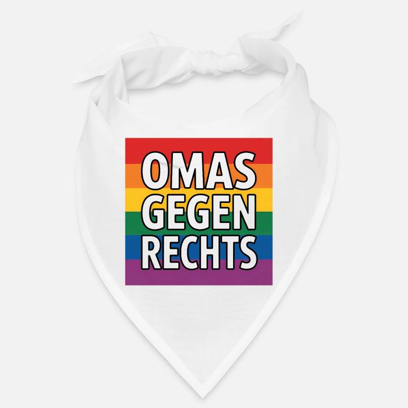 Omas gegen Rechts - Antifa Regenbogen Tee Bandana