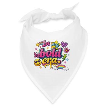 In My Bold Era – Trendy Gen Z Spruch - Bandana - Weiß - Vorne