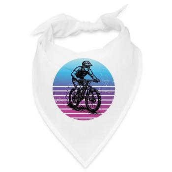 Ein Must Have für echte Mountainbike - Bandana - Weiß - Vorne