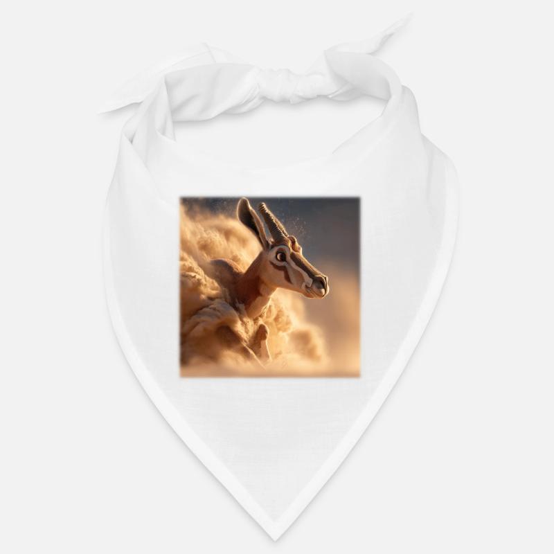 Antilope dans une tempête de sable – Vitesse et instinct Bandana