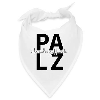 Palz - Home Is Where My Haardt Is - Bandana - Weiß - Vorne