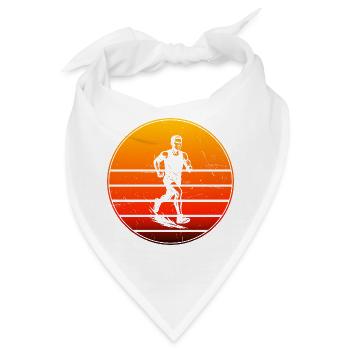 Iconisches Running Motiv - Bandana - Weiß - Vorne