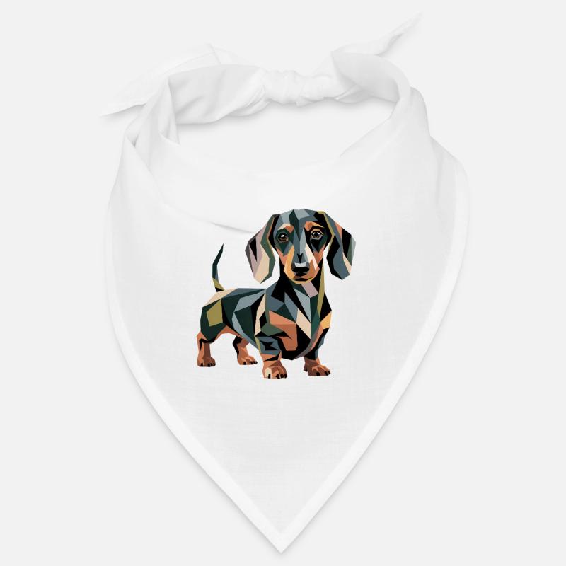 Geometric Dachshund Dog Bandana
