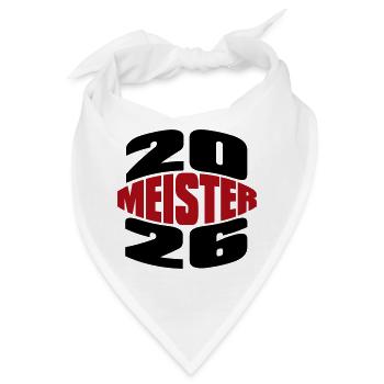 Meister 2026 Meisterschaft - Bandana - Weiß - Vorne