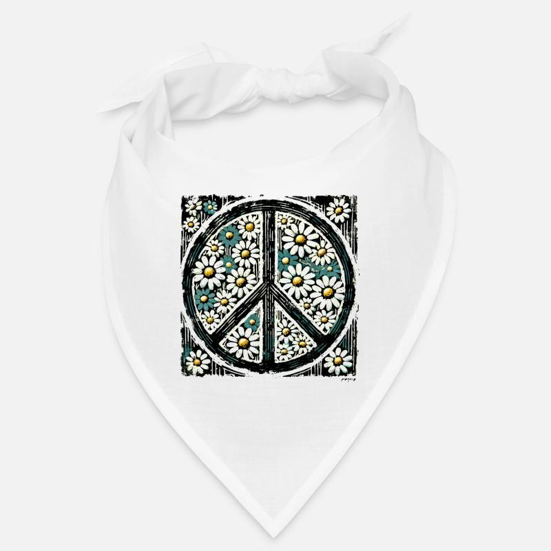 Daisy Peace Blumenemblem Bandana