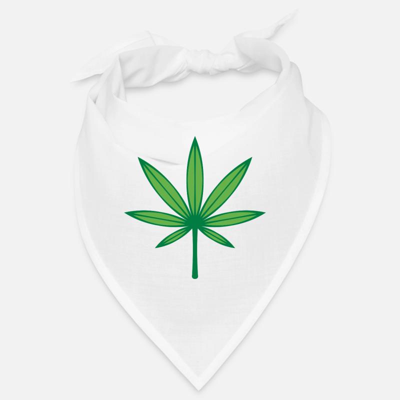 Cannabis / Marijuana / Chanvre (Contour / 2C Vert) Bandana