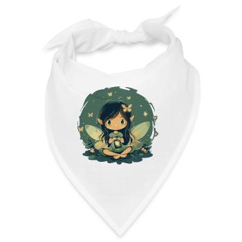 Waldfee mit Laterne - Bandana - Weiß - Vorne