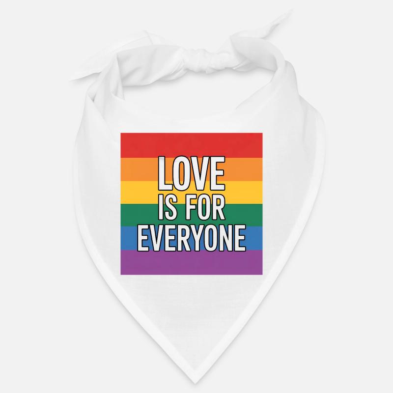 L’amour est pour tous - Antifa Rainbow Tee Bandana